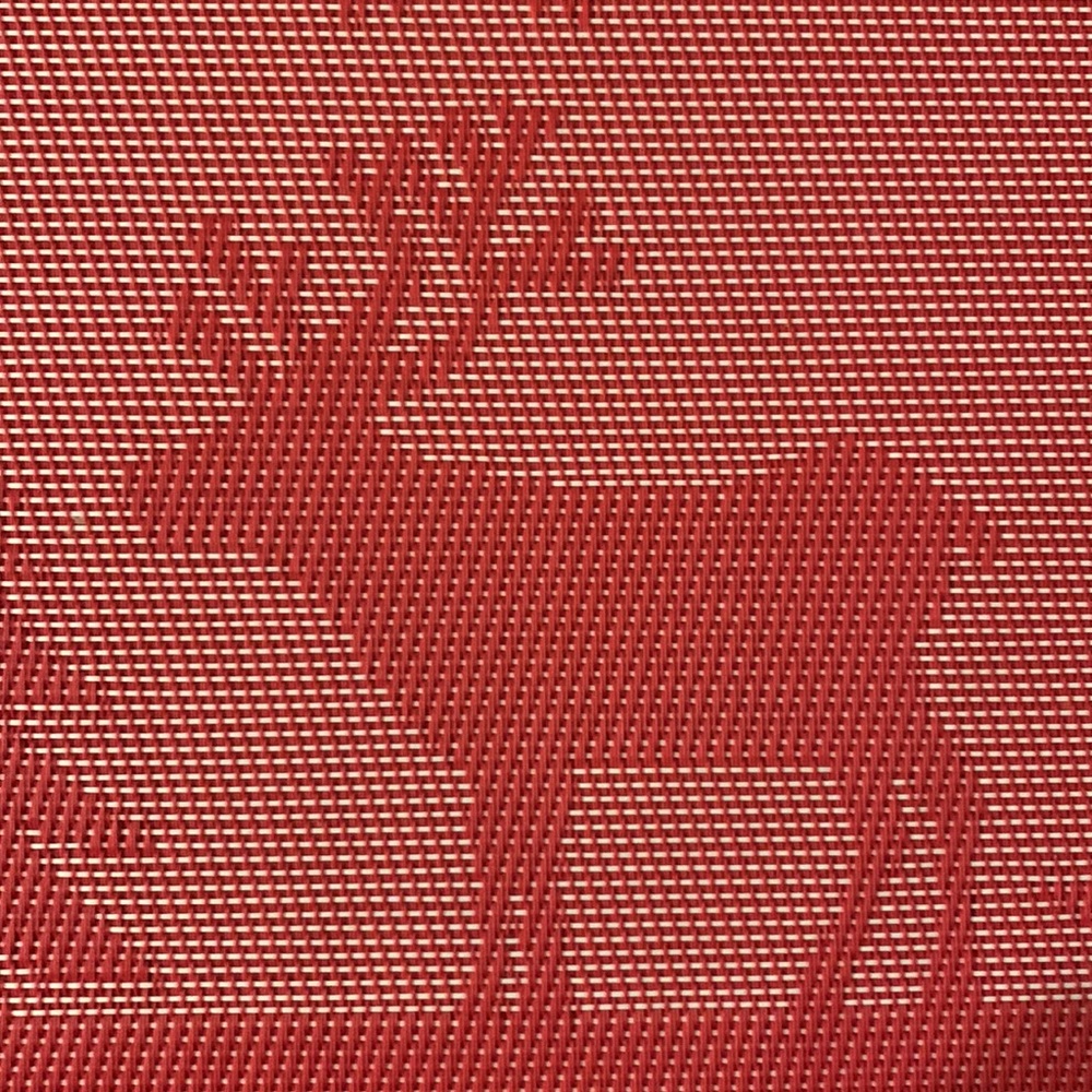 Christmas Placemats Reversible Red White Trees & Reindeer Set of Six - Picture 8 of 9